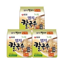 농심 멸치칼국수 멀티팩5봉지 x 3팩 / 봉지라면, 없음