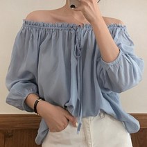 청순함의정석 오프숄더 블라우스(mbl1391) .드레스날다