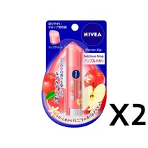 니베아립밤2개세트, 2개, 사과향