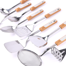 아와다 주방 조리도구세트 실리콘 스텐, LC1.실리콘A-스키머-0375G