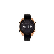모픽 M76 시리즈 드럼롤 팔찌 시계, Black_Rose Gold | Black | Sili