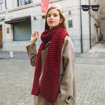 PNC 남녀공용 울 아크릴 머플러 목도리