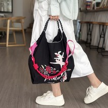 [당일출고] 미디움사이즈 자수에코백