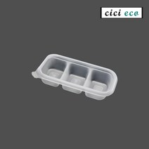 반찬용기 일회용 소스 PP 포장 AJ 배달 용기 반찬 AJ-PP 3칸 100개, SG8177 / 100개