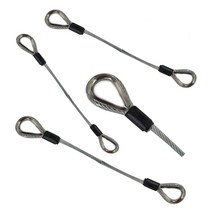 투명코팅와이어 심블락킹 양쪽튜브 코스락킹 손다침방지 로프보호대 고리락킹 1미터부터 압축튜브납봉, 6mm/5미터