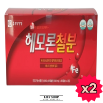 헴철함유 철분영양제 릴리샵 임산부필수 철분제 수유부 식약처인증, 4개, 60정