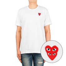 꼼데가르송 남성 반팔 티셔츠 (P1T288 WHITE)