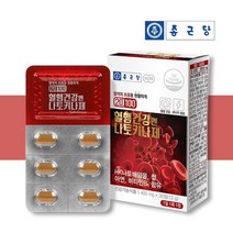혈행건강 나토키나제 영양제 약 ﻿1개월 혈액 순환 혈관 음식 효능 콜레스테롤 청소 낫또, 1박스 / 1개월분