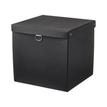 IKEA 이케아 TJENA 수납함 32x35x32 cm, 블랙