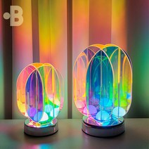 본디자인랩 홀로그램 무드등 오로라 테이블 조명 LED 단스탠드, 홀로그램 오로라 무드등 - S size
