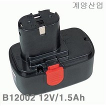 계양산업 배터리-니카드 B12002 12V 1.5Ah DD-1201 1202 1201P 1202P전동 엔진 충전공구 배터리 계양산업 공구, 본상품