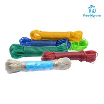 PVC 옥상 코팅 와이어 빨래줄 캠핑 야영 낚시 여행용 빨랫줄, 1개