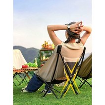 릴렉스체어 접이식 캠핑의자 체어 편안한 힐링, 카라멜