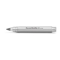 카웨코 Kaweco Sketch Up 새틴 크롬 5.6mm 5B 리드 펜슬 솔리드 메탈 팔각형 8 엣지 디자인 I 샤프 10.3cm(4인치) 접이식 리필 가능 실버