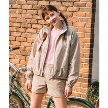 커버낫 우먼 우먼 윈드브레이커 점퍼 베이지