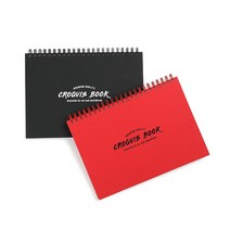 아트앤디자인 양장트윈링 크로키북 105g, B5