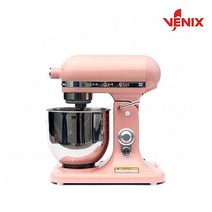 [VENIX] 베닉스 반죽기 스탠드믹서 V-7500 7리터 버티컬 스탠드형, 핑크(투톤)