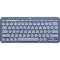 로지텍 블루투스 무선키보드, 블루, K380, 텐키리스