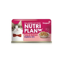 희동이네 고양이 간식 습식캔 동원 뉴트리플랜 캣 캔 흰살참치 160g x 24개 택1 배변활동 도움 그레인프리 고단백 습식 통조림, 흰살참치와 연어