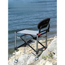 초경량 낚시의자 민물 휴대용 캠핑 의자 접이식 체어, 그레이 네이키드