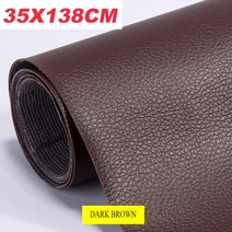 50X138 자동차 좌석 소파 가죽 수리 컬러 Refurbishing 패치 액세서리에 대한 자기 접착 스티커, 15 Dark Brown