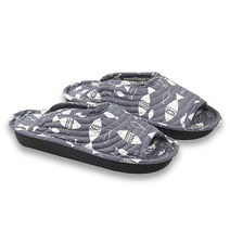 샤린 키높이 쿠션 실내화 층간소음방지 슬리퍼, 키높이그레이피쉬