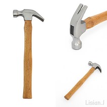 리시안제이 343G 빠루 망치 나무자루 정망치 용접망치