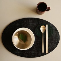 [놋담] 옻칠 테이블 매트, 컬러:그린