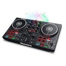 Numark DJ 컨트롤러 LED 라이트 탑재 초보자용 Serato Lite djay Pro Party Mix II