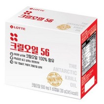 롯데헬스원 크릴오일56, 60캡슐, 24개, 60정