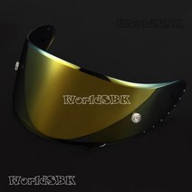 쇼에이 X14 쇼에이 Z7 호환용 미러 컬러 클리어 쉴드 CWR-1 NXR RF-1200, Gold Visor