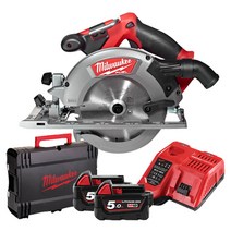 밀워키 M18 CCS55-502X 충전 원형톱 6.5인치 풀세트