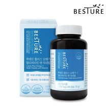 베스처 루테인 필러스 오메가3 멀티비타민 앤 미네랄 60캡슐 (2개월분), 1250mg, 1병