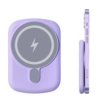 고속충전 10000mAh 무선 보조배터리 자석 흡착식 베터리, 핑크