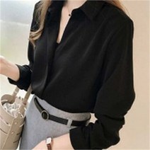 셀러허브 여성패션 [오노마] ONM 정장 깔끔 스타일 여자 쉬폰 베이직 블라우스 코디
