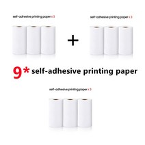 메모 프린터 프린터기 사진 Olaf미니 라벨 메이커 기계 포켓 프린터 무선 블루투스 사진 전화 인쇄 용지, 16 9pcs Self-adhesive