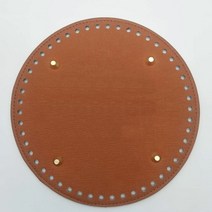 가방바닥 원형 19cm 가방부자재 가방밑판 퀼트용품 코바늘, 브라운19cm, 1개