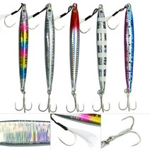 베이트샵 슬림롱 풀장착 메탈지그 삼치 농어 방어 부시리 갈치 지깅 루어낚시 선상낚시, 슬림롱지그_100g, 슬림롱지그_실버