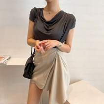베이시코 / 글래머 스판 터틀넥 블라우스