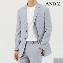 지오지아 앤드지 린넨 글렌체크 캐주얼 자켓 (BLA2KG1054)