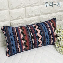 우리가 순면100% 지그재그삥 푹신한 수제 유아 편백 메밀 베개커버20x40(커버만)