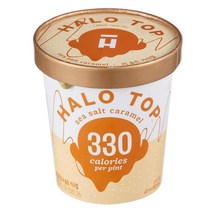 헤일로탑 씨솔트카라멜 아이스크림 (냉동), 4개, 473ml
