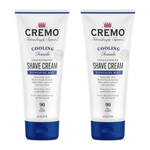 크레모 쿨링 쉐이브 크림 리프레쉬 민트 177ml 2팩 1세트 Cremo Barber Grade Cooling Shave Cream 6Oz