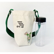 (TD) 국내산 에코 텀블러백(세트) +물병(350ml), 행복한날