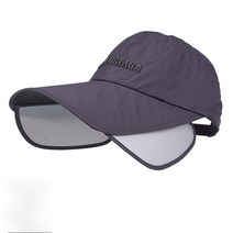 골프 모자 빠른 건조 통기성 야구 모자, 프리사이즈, 어두운 회색