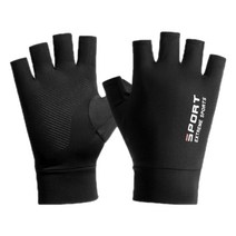 마이너컴퍼니 여름 스포츠 자외선차단 반장갑, 블랙5짝