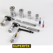 슈퍼픽스 게이터그립 복스 라쳇 복스대 만능복스 코너드라이버 핸들, 6.복스핸들-원터치(1/2), 1개