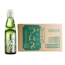 가와사키 비드로 라무네 200ml x 30개 일본 구슬 사이다 탄산 음료수