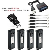 VISUO XS809 XS809S XS809HW XS809W 3.7V 900mAh Lipo 배터리 RC Quadcopter 예비 부품 액세서리 Drones 용 새 충전기 세트, [03] 네이비 블루