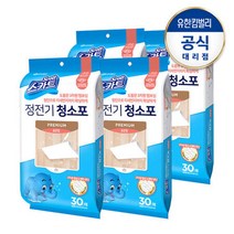 스카트 정전기 청소포 프리미엄 표준형 30매, 4개